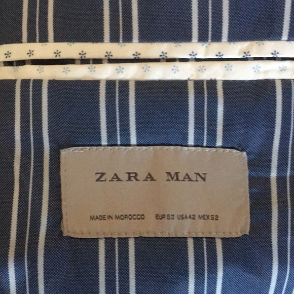 Navy blue suit jacket. - Picture 2 of 2